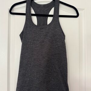 Lululemon Athletica Charcoal Swiftly Tech Racerback Tank Top Hip Length